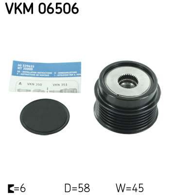 SKF Generatorfreilauf VKM 06506